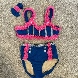 Child XL dance costume solo cheer